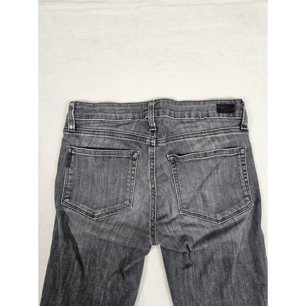 Paige Verdugo Ultra Skinny Denim Jeans Distressed Womens Size 27 Black Stretch‎ - Picture 6 of 7